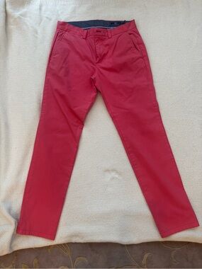 Vineyard Vines Red Slim Chino Pants